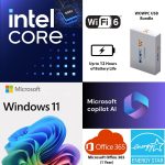 HP 14 Ultrabook Laptop • Intel CPU • 32GB RAM • 1.1TB Storage (128GB SSD + 1TB OneDrive) • Up to 12 Hours of Battery Life • Windows 11 Pro • w/WOWPC Recovery USB - Image 3