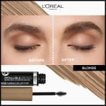 L'Oreal Paris Infallible Volumizing 24H Wear Brow Mascara, Long Lasting Eyebrow Makeup for 2X Fuller Eyebrows, 7.0 Blonde, 0.13 Fl Oz - Image 3