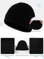 Glooarm 3 Pack Baby Beanie Knit Toddler Beanie Hat Hip-Hop Baby Acrylic Bonnet Infant Cozy Hat for Boys Girls, 0-5 Years - Image 4