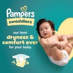 Pampers Baby Diapers and Wipes Starter Kit, Swaddlers Disposable Sizes 1 (198 Count) & 2 (186 Count) with Sensitive Water Based 12X Multi Pack Pop-Top Refill (1008 Count) - Image 3
