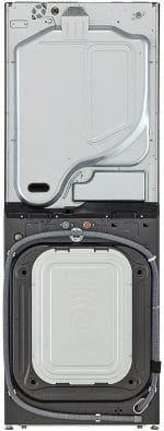 LG WashTower Stacked Smart Laundry Center 4.5 Cu.Ft. Front Load Washer & 7.4 Cu.Ft. Electric Dryer in Black Steel w/Steam WKEX200HBA - Image 4