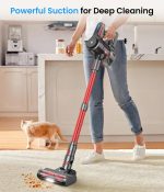 Cordless Vacuum Cleaner, Stick Vacuum with Powerful Suction, 45Mins Runtime Vacuum Cleaners for Home, Anti-tangle and 1.5L Dust Cup, 6 in 1 Lightweight Vacuum for Hardwood Floor Carpet Pet Hair - Image 3