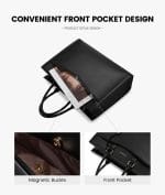 LOVEVOOK Laptop Tote Bag for Women, Office Work Bag Briefcase fit for 15.6 inch Laptop, Large Capacity Teacher Bag Handbag - Image 4