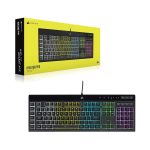 Corsair K55 RGB PRO Membrane Wired Gaming Keyboard – IP42 Dust and Spill-Resistant – 6 Macro Keys with Elgato Integration – iCUE Compatible – QWERTY NA – PC, Mac, Xbox – Black - Image 4