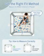 Baby Play Mat 50"x50", Non-Slip Baby Mat for Floor, Soft Thicker, Portable Playmat, Crawling Mat for Babies, Toddlers & Infants to Play and Learn - Image 3