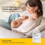 Medela Hydrogel Pads, Instant Pain Relief for Cracked or Sore Nipples from Breastfeeding and Pumping, Cooling Moisture Supports Natural Healing, Pack of 4 - Image 3