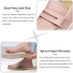 KORDAL Women's Comfortable Classic Penny Loafers Leather Sneakers Casual Slip On Dress Shoes Office Work Everyday Walking Flats Driving Shoes for Women - Image 5