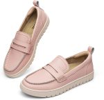 KORDAL Women's Comfortable Classic Penny Loafers Leather Sneakers Casual Slip On Dress Shoes Office Work Everyday Walking Flats Driving Shoes for Women - Image 7