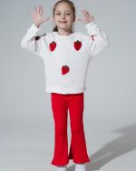 Toddler Girl Clothes Kids Outfits Long Sleeve Ribbed Sweatshirt Bell Bottom Pants Set Fall Winter Clothing for Girls - Image 3