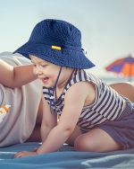HONGTEYA Baby Sun Hat Toddler Boy Bucket Hat Kids Summer Beach Hat Wide Brim Sun Protection - Image 4