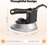 1200W Industrial Steam Iron with Dry & Steam Function – 5-Temp Settings, 0.79Gal Water Tank, Anti-Scald Plate for Garment Factories, Clothing Shops, Dry Cleaners and Hotels - Image 3