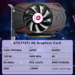 GTX 750Ti 4GB GDDR5 Graphics Card, 128bit 640SP Direct X12 Computer Video Cards, PCI Express 3.0x16 Interface, VGA, HDMI, DVI-D, Low Power GPU for Working Gaming - Image 3