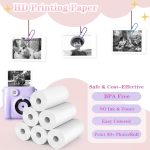 12 Rolls Kids Camera Instant Print Refill Paper Set, Phetium HD Printing Thermal Paper for Most Kids Instant Camera Photo Print (White-12 Rolls) - Image 4