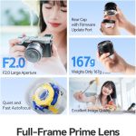 TTArtisan 40mm F2 Lens, AF 40mm f/2 E Full Frame Auto Focus Lens for Sony Cameras A5000 A5100 A6000 A6100 A6300 A6400 A6500 A6600 (for Sony) - Image 3