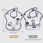 Soarwg Kids Baby Bibs, 5 Pack Waterproof Bibs for Unisex Boys Girls, Essential Must Have for Babies Eating, Feeding - Image 3