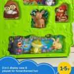 Fisher-Price Little People Toddler Toy Forest Friends Carry Case Playset with Animal Figures for Pretend Play Kids Ages 1+ Years - Image 4