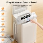 Auertech Portable Washer and Dryer Combo Set, 18 lbs Fully Automatic Washing Machine, 1.5CuFt Portable Dryers, Compact Washer and Dryer for Apartment, RV, Dorm - Image 3