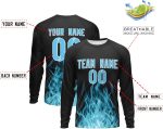 Custom Athletic T-Shirts for Men Women Youth Personalized Printed Team Name Number Casual Long Sleeve Shirt - Image 3