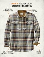 Legendary Whitetails Mens Flannel Shirt Long Sleeve Button Down Relaxed Fit - Image 5