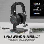 Corsair Virtuoso RGB Wireless XT Multiplatform Gaming Headset with Bluetooth - Dolby Atmos - Broadcast Quality Microphone - iCUE Compatible- PC, Mac, PS5, PS4, Nintendo Switch, Mobile - Black - Image 3