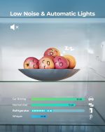 EUHOMY Mini Fridge with Freezer, 3.2 Cu.Ft Mini Refrigerator fridge, 2 door For Bedroom/Dorm/Office/Apartment - Food Storage or Cooling drinks, Silver - Image 4