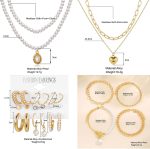 120PCS Gold Jewelry Sets For Women, With 7 Necklace,12 Bracelet,30pcs Hoop Earring,59pcs stud earrings and 12pcs cuff Ear Earrings Friendship for Happy Gifts - Image 4