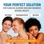 Dark Spot Remover for Face and Body - 43% Active Ingredients Blend with Vitamin C, Niacinamide, Collagen - Skin Lightening Cream for Women and Men - Dark Spot Corrector - Brightening Cream - Image 4