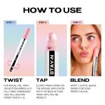 Sacheu Cheek STAY-N Liquid Blush for Cheeks — High Pigment, Buildable, Lightweight Cream Blush for Dewy & Radiant Flushed Cheeks — Long-lasting & Cruelty Free, I'm Guilty - Image 4