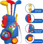 Liberry Toddler Golf Set, Upgraded Kids Golf Cart with Unique Shoulder Strap Design, Indoor and Outdoor Sports Toys Christmas Gift for Boys Girls 1 2 3 4 5 Years Old - Image 4