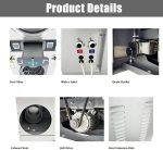 Coin Operated Washer Dryer Combo Commercial Stacked Washing Drying Machine for Laundromats Apartment Laundry Rooms Hotels 12kg Dry Clothes Capacity 220V 1PH - Image 4