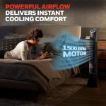Honeywell QuietSet Whole Room Tower Fan-Black, Oscillating Tower Fan with Remote, HYF290B - Image 4