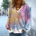 Cardigan Sweaters for Women Slouchy Cardigan for Women Long Sleeve V Neck Chunky Sweater Loose Comfy Outerwear - Image 3