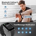 Smart Watch for Men - 1.90" HD Touch Screen Smartwatch, Bluetooth Call, Fitness Tracker with 120+ Sport Modes, Heart Rate & Sleep Monitor, IP68 Waterproof Smart Watches for Android & iPhone, Black - Image 3