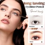 Eyeliner Pencil, Long Lasting Smudge-Proof Professional Eyeliner, Smooth and Easy to Apply, Effortlessly Create Any Look (Chocolate Color) - Image 4