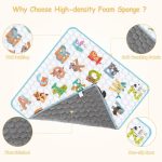 Baby Play Mat for Floor,Premium Baby Play Mat 50" X 50",Thick One-Piece Crawling, Odorless Floor Mat,Non-Slip Cushioned Baby Playmat for Infants,Babies,Toddlers.Foldable and Washable Baby Plaype - Image 3