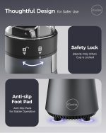 iCucina Smoothie Blender, Personal Blender for Shakes and Smoothies, 700W Pulse Technology Single Serve Blenders with 2 x 28oz Protable Cups for Ice Crush, Frozen Fruit Drinks - Image 4