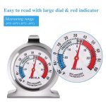 2 Pack Refrigerator Thermometer, 30-30°C/20-80°F, Classic Fridge Thermometer Large Dial with Red Indicator Thermometer for Freezer Refrigerator Cooler - Image 3