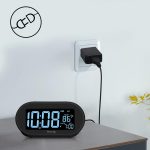 DreamSky Alarm Clocks for Bedrooms, Auto Set Digital Desk Clock for Bedside Nightstand, Electric Clock with Dimmable Brightness Dimmer, Auto DST, USB Port, Date, Temperature, Snooze - Image 3