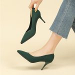 Women's Pumps Knitted Mesh Stilettos Dress Shoes Elegant Pointed Toe High Heels Comfortable Formal Work Office Business Shoes - Image 7