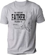 NAZENTI Personalize Best Grandpa Dad Ever Shirt - Custom Fist Bump Papa Father w Kid Name T-Shirt S-4XL Hoodie Sweatshirt - Image 4