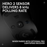 Logitech G PRO 2 Lightspeed Wireless Gaming Mouse, Right- or Left-Handed Mouse with up to 4 Customizable and Switchable Magnetic Side Buttons, 44K DPI Sensor, USB-C Charging, for PC/Mac - Black - Image 4