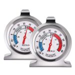 2 Pack Refrigerator Thermometer, 30-30°C/20-80°F, Classic Fridge Thermometer Large Dial with Red Indicator Thermometer for Freezer Refrigerator Cooler - Image 2
