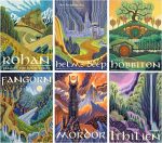 6 Packs Abstract Landscapae Paint by Numbers Kit for Adults,Ring Art DIY Acrylic Oil Painting Paint by Numbers Kits on Canvas,Adult Paint by Number Kits Drawing Paintwork for Home Decor 9.8x13.8inch - Image 2