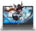 AOC Laptop Computer with N95 Processor(Up to 3.4GHz) 16GB RAM 512GB SSD Laptop, 15.6 Inch FHD Screen Laptops Windows 11 Laptop Computer, Light&Thin, Metal Shell, Webcam, Type-C, USB3.2, Grey - Image 2