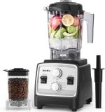 Aeitto Blenders for Kitchen with 1800W Motor, 68Oz. Large Capacity, 2-in-1 Blender & Grinder Combo, BPA-Free Countertop Professional Blender for Smoothies, Ice Crush, Frozen Drinks, Silver - Image 2