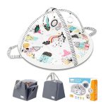 Baby Play Mat Tummy Time Mat with Exclusive Foldable Design, Stage-Based Skill Development Activity Gym, Machine Washable Baby Play Mats for Floor with Gift Package (Zebra) - Image 2