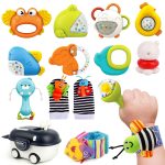 Baby Rattles 0-6 Months | Sensory Toys for Infants 6-12 Month, Wrist Rattle Socks, Foot Finder & Teething Toys | Newborn Toys Gift for Boys and Girls, Baby Shower Gifts Christmas Stocking Stuffers - Image 2