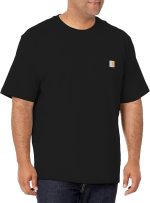 Carhartt Mens Loose Fit Heavyweight Short-Sleeve Pocket T-Shirt (Also Available in Big & Tall) - Image 2