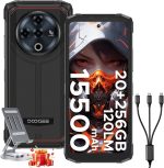 DOOGEE Fire 6 Power(2025) Rugged Smartphone,15500mAh/33W Fast,120LM Flashlight Rugged Phone, 256GB/TF 2TB,50MP,Android 14 Unlocked Phone with 3-in-1 Reverse Charging,6.56" HD+90Hz Phones,NFC/OTG - Image 2