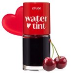 ETUDE Dear Darling Water Tint - Cherry Ade (9g) | Vivid Color Lip Stain with Moisturizing Weightless & Non-sticky Finish Lip Stain | Smudge-proof Lip Tint | Korean Makeup, Kbeauty - Image 2